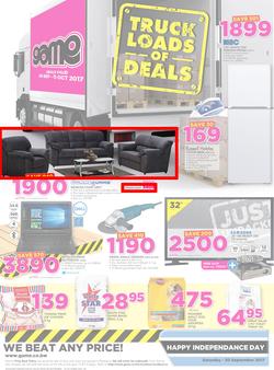 Game Botswana : Truck Loads Of Deals (28 Sep - 11 Oct 2017), page 1