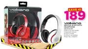 Volkano Impulse Bluetooth Headphone VB-VH102-WT-Each