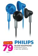 Philips In-Ear Headphone Assorted Colours-Each
