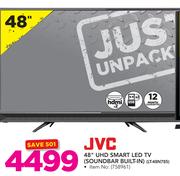 JVC 48" UHD Smart LED TV Soundbar Built-In LT-48N785