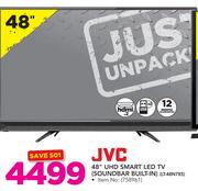 JVC 48" UHD Smart LED TV Soundbar Built In LT-48N785