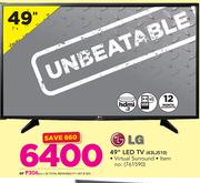 LG 49" LED TV 43LJ510