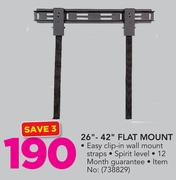 26-42" Flat Mount