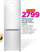 Hisense 299Ltr Bottom Freezer Fridge H299BME