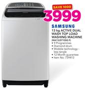 Samsung 13Kg Active Dual Wash Top Load Washing Machine WA13J5710SG F