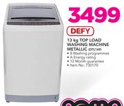 Defy 13Kg Top Load Washing Machine Metallic DTL149