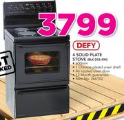 Defy 4 Solid Plate Stove BLK DSS-494
