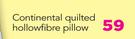 Vita Sleep Continental Quilted Hollowfibre Pillow