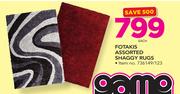 Fotakis Assorted Shaggy Rugs-Each