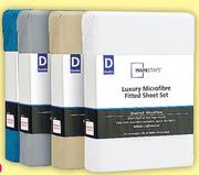 Mainstays Double 3 Piece Microfiber Sheets-Per Set Includes Two Matching Pillowcases