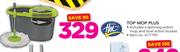 Home Mark Top Mop Plus Includes A Spinning Action Mop & Dual Action Bucket
