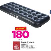 Out & About Single Vinyl Airbed FO3-910B-051D-Each
