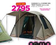 Campmaster Canvas 3 x 3 Dome 505 Tent Fulfly 