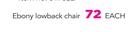 Antracite Ebony Lowback Chair-Each