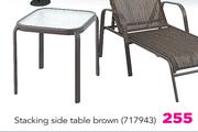 Out & About Stacking Side Table Brown