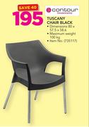 Contour Tuscany Chair Black