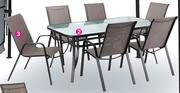 Out & About 6 Seater Brown Table