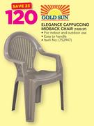 Gold Sun Elegance Cappuccino Midback Chair 1020-ST