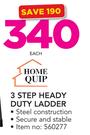 Home Quip 3 Step Heavy Duty Ladder