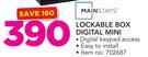Mainstays Lockable Box Digital Mini