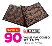 Matco Value Mat Combo Set 2 Mats