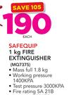 Safequip 1Kg Fire Extinguisher MQ7375
