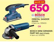 Bosch Orbital Sander GSS230 Or Bosch Mini Grinder Part NO-Each