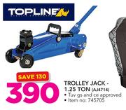 Topline Trolley Jack 1.25 Ton AJ4714