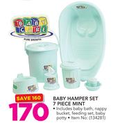 BabyCare 7 Piece Baby Hamper Set Mint