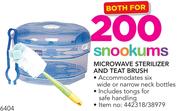 Snookums Microwave Sterilizer And Teat Brush