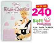 Soft Beginnings 3 In 1 Baby Carrier