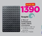 Seagate 2TB 2.5" Expansion Hard Drive STEA2000400
