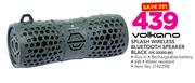 Volkano Splash Wireless Bluetooth Black Speaker VK-30000-BK
