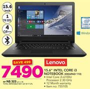Lenovo 15.6" Intel Core i3 Notebook Ideapad 110