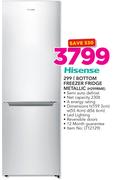 Hisense 299Ltr Bottom Freezer Fridge Metallic H299BME