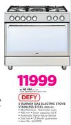 Defy 5 Burner Gas Electric Stove Stainless Steel DGS161