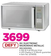 Defy 28Ltr Electronic Microwave Metallic MW M2822MG