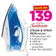 Sunbeam Steam & Dry Iron SSI-201