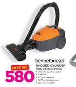 Bennett Read Bagged Cylinder Vac MICRO HVC150