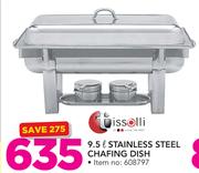 Tissolli 9.5Ltr Stainless Steel Chafing Dish