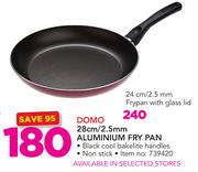 Domo 28cm/2.5mm Aluminium Fry Pan