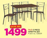 Tilo 5 Piece Dinette Set