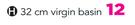 32cm Virgin Basin