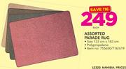 Assorted Parade Rug 133Cm x 183Cm-Each