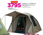 Campmaster Canvas 3 x 3 Dome 505 Tent Fulfly 3x3 x 2 225
