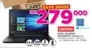 Lenovo 15.6" Intel Celeron Notebook IDEAPAD 110