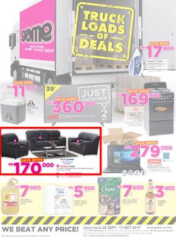 Game Malawi : Truck Loads Of Deals (28 Sep - 11 Oct 2017), page 1