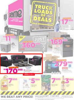 Game Malawi : Truck Loads Of Deals (28 Sep - 11 Oct 2017), page 1