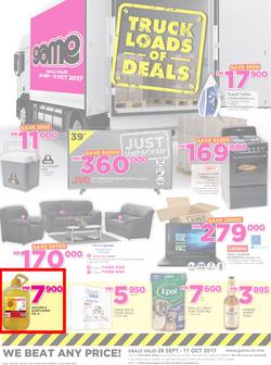 Game Malawi : Truck Loads Of Deals (28 Sep - 11 Oct 2017), page 1