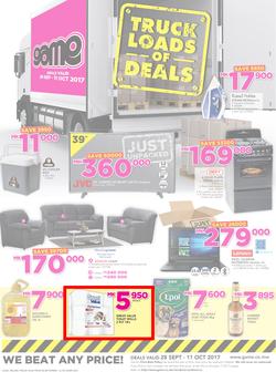 Game Malawi : Truck Loads Of Deals (28 Sep - 11 Oct 2017), page 1